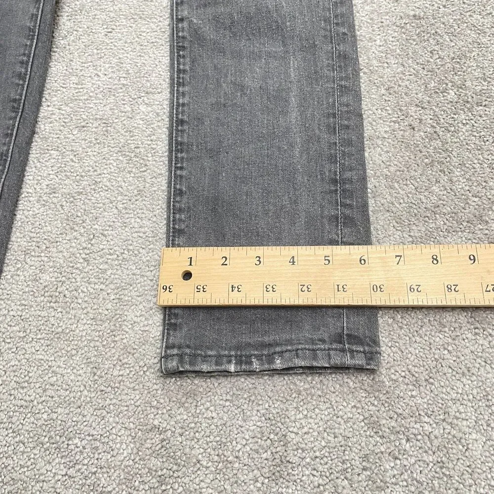 J.Crew Flex Slim Fit Denim Jeans Mens 29x32 Black Charcoal Wash Casual Cotton